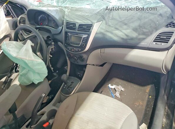 KMHCT5AE3HU359306 2017 HYUNDAI ACCENT Черный Вид панели приборов