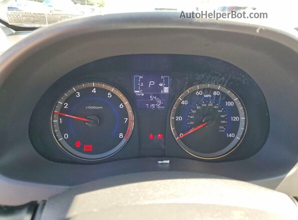 KMHCT5AE3HU363209 2017 HYUNDAI ACCENT Белый Вид щитка приборов