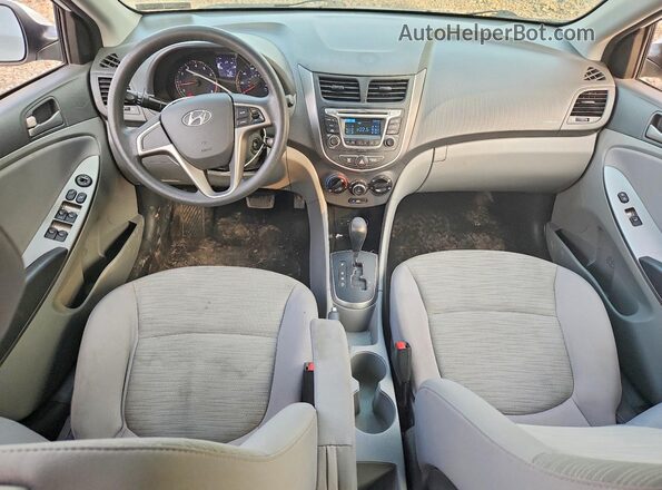 KMHCT5AE3HU363209 2017 HYUNDAI ACCENT Белый Вид панели приборов