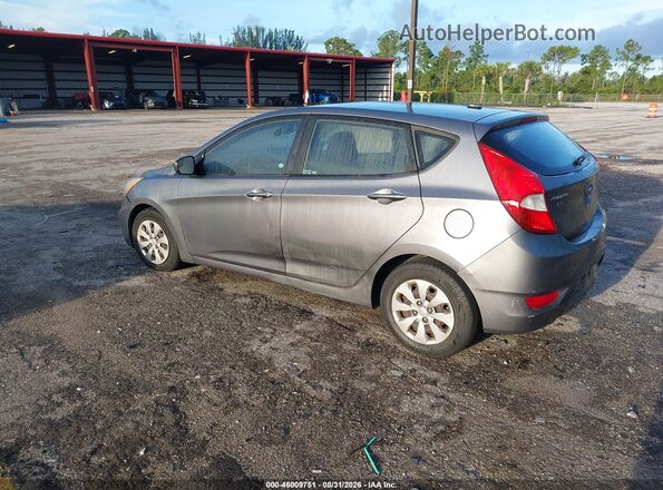 KMHCT5AE4GU237889 2016 HYUNDAI ACCENT Gray Trasero izquierdo
