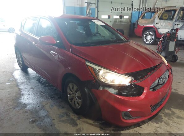 KMHCT5AE4GU285652 2016 HYUNDAI ACCENT Red Front view