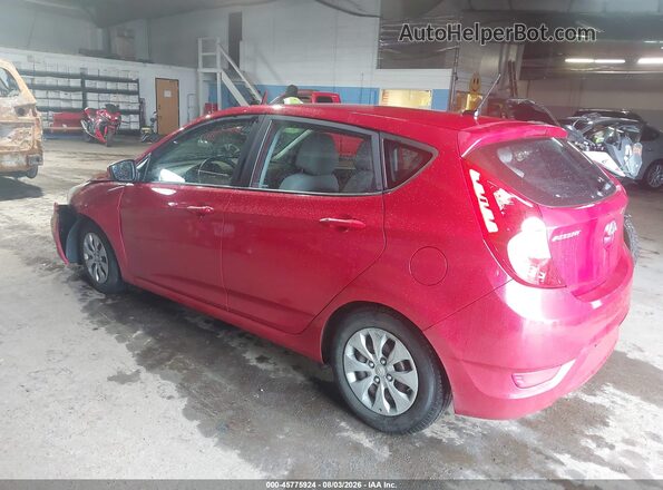 KMHCT5AE4GU285652 2016 HYUNDAI ACCENT Red Rear left