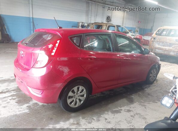 KMHCT5AE4GU285652 2016 HYUNDAI ACCENT Red Rear right