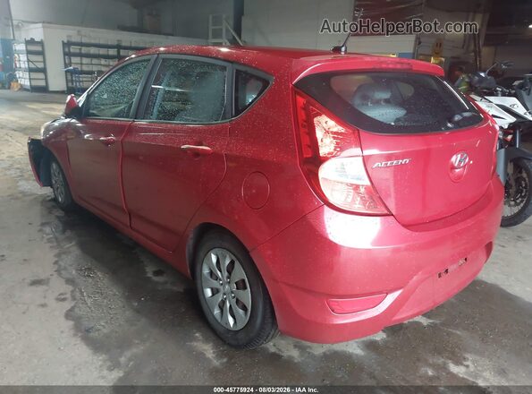 KMHCT5AE4GU285652 2016 HYUNDAI ACCENT Red Rear interior view