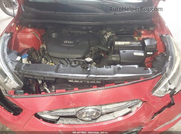 KMHCT5AE4GU285652 2016 HYUNDAI ACCENT Red Rear view