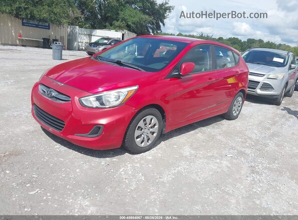 KMHCT5AE4HU323883 2017 HYUNDAI ACCENT Красный Передняя левая четверть