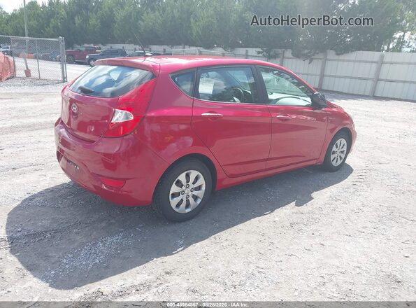 KMHCT5AE4HU323883 2017 HYUNDAI ACCENT Красный Задняя правая четверть