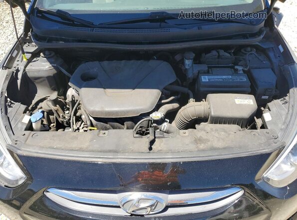 KMHCT5AE4HU343986 2017 HYUNDAI ACCENT Black უკანა სალონის ხედი