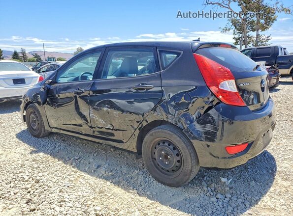 KMHCT5AE4HU343986 2017 HYUNDAI ACCENT Black უკანა მარცხენა