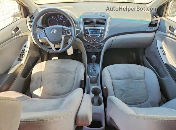 KMHCT5AE4HU343986 2017 HYUNDAI ACCENT Black წინა პანელის ხედი