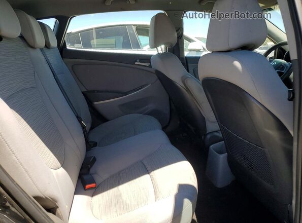 KMHCT5AE4HU343986 2017 HYUNDAI ACCENT Black უკანა სავარძლების ხედი