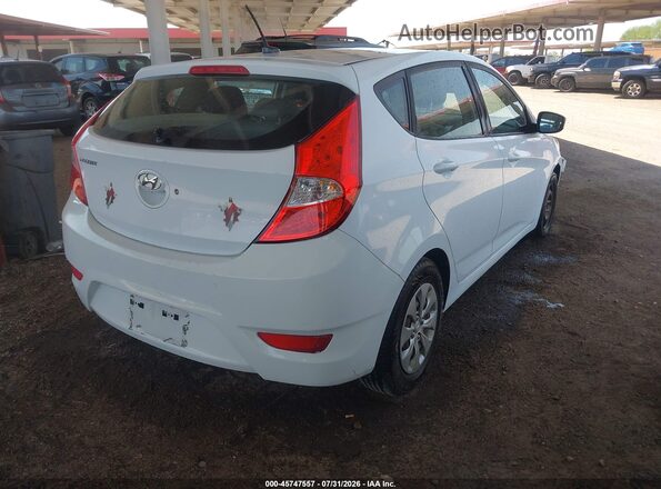 KMHCT5AE4HU348444 2017 HYUNDAI ACCENT White Задня права чверть