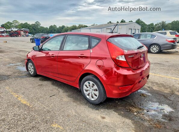 KMHCT5AE4HU362960 2017 HYUNDAI ACCENT Red Trasero izquierdo