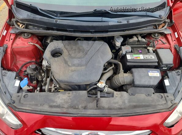 KMHCT5AE4HU362960 2017 HYUNDAI ACCENT Red Vista interior trasera