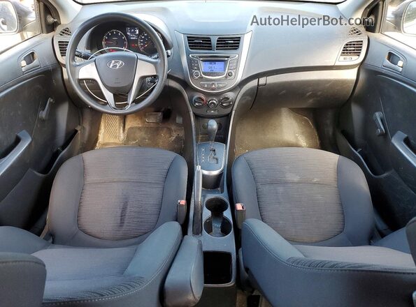 KMHCT5AE5GU269234 2016 HYUNDAI ACCENT Gray Առջևի վահանակի տեսք