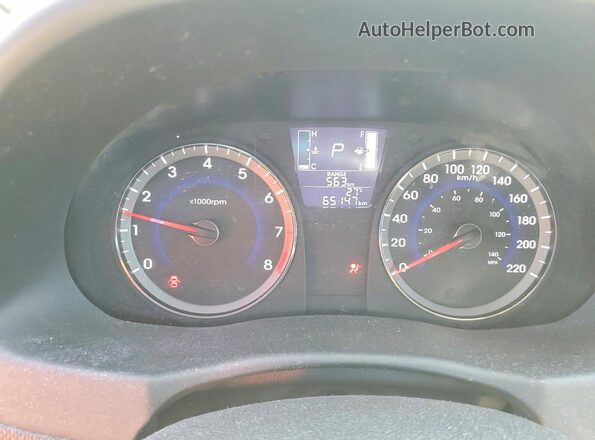 KMHCT5AE5HU351546 2017 HYUNDAI ACCENT White Вид щитка приладів