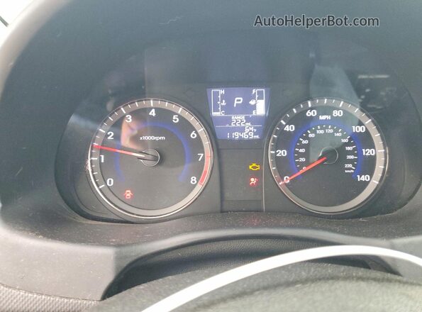 KMHCT5AE5HU364569 2017 HYUNDAI ACCENT Gray Vista del cuadro de instrumentos
