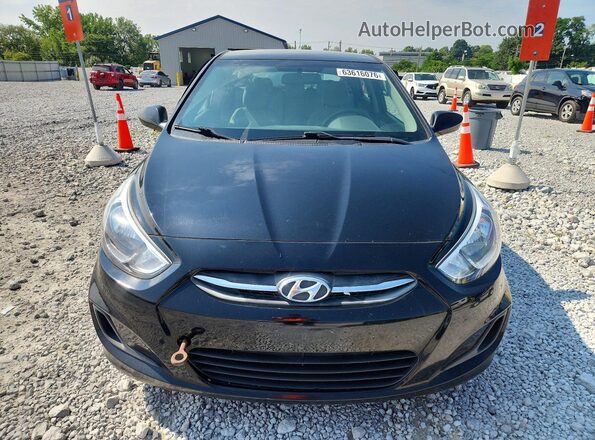 KMHCT5AE6HU306454 2017 HYUNDAI ACCENT Black Դիմացի տեսք
