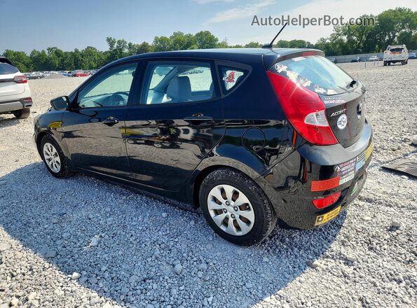 KMHCT5AE6HU306454 2017 HYUNDAI ACCENT Black Հետևի ձախ