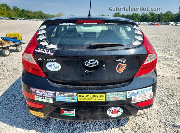 KMHCT5AE6HU306454 2017 HYUNDAI ACCENT Black Հետևի տեսք