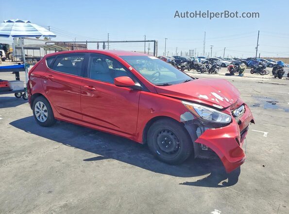 KMHCT5AE6HU362930 2017 HYUNDAI ACCENT Red Przód prawy