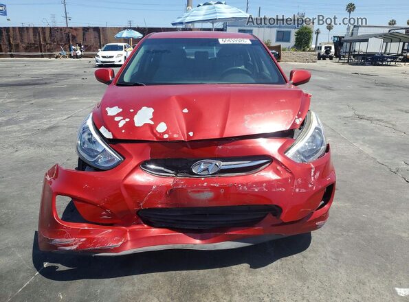 KMHCT5AE6HU362930 2017 HYUNDAI ACCENT Red Widok z przodu