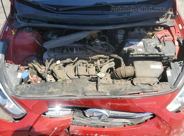 KMHCT5AE6HU362930 2017 HYUNDAI ACCENT Red Widok wnętrza z tyłu