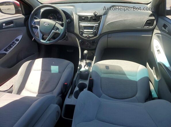 KMHCT5AE6HU362930 2017 HYUNDAI ACCENT Red Widok deski rozdzielczej