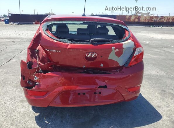 KMHCT5AE6HU362930 2017 HYUNDAI ACCENT Red Widok z tyłu