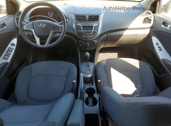 KMHCT5AE7GU248921 2016 HYUNDAI ACCENT Silver წინა პანელის ხედი