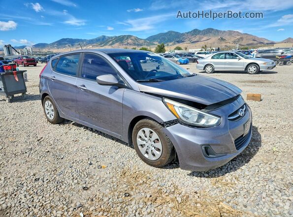 KMHCT5AE7GU278873 2016 HYUNDAI ACCENT Gray Передня права чверть