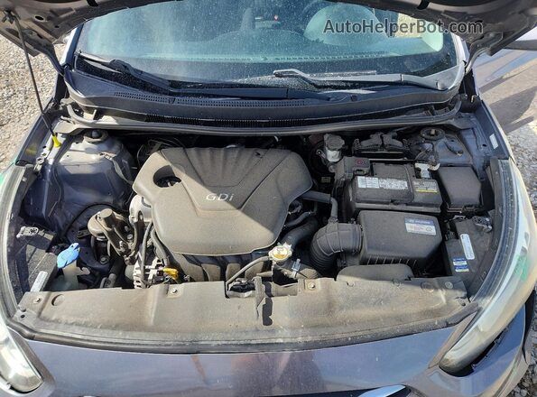 KMHCT5AE7GU278873 2016 HYUNDAI ACCENT Gray Вид задньої частини салону