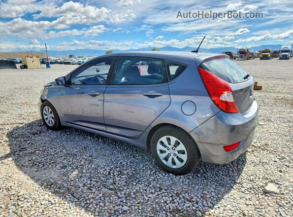 KMHCT5AE7GU278873 2016 HYUNDAI ACCENT Gray Задня ліва чверть