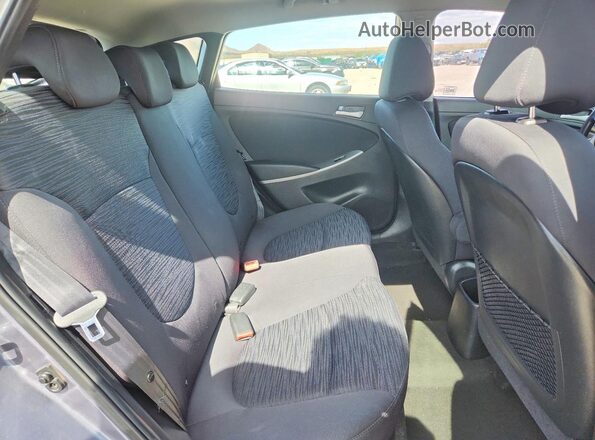 KMHCT5AE7GU278873 2016 HYUNDAI ACCENT Gray Вид задніх сидінь