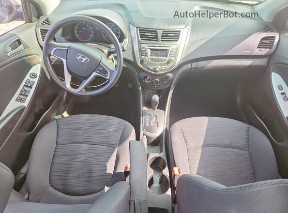 KMHCT5AE7GU278873 2016 HYUNDAI ACCENT Gray Вид панелі приладів