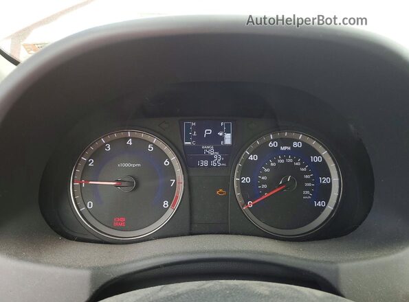 KMHCT5AE8GU262925 2016 HYUNDAI ACCENT Red Vista del cuadro de instrumentos