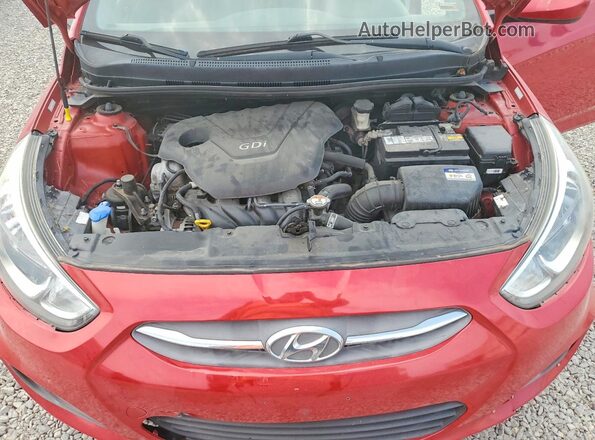KMHCT5AE8GU262925 2016 HYUNDAI ACCENT Red Vista interior trasera