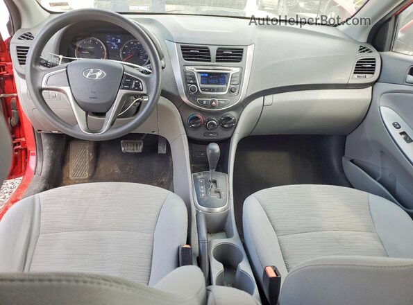 KMHCT5AE8GU262925 2016 HYUNDAI ACCENT Red Vista del salpicadero