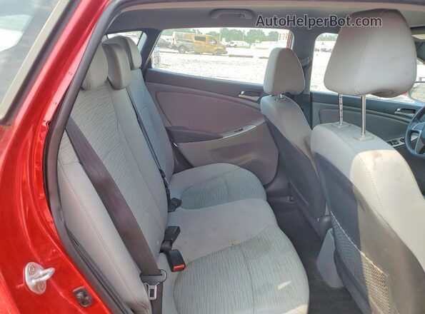 KMHCT5AE8GU262925 2016 HYUNDAI ACCENT Red Vista de los asientos traseros