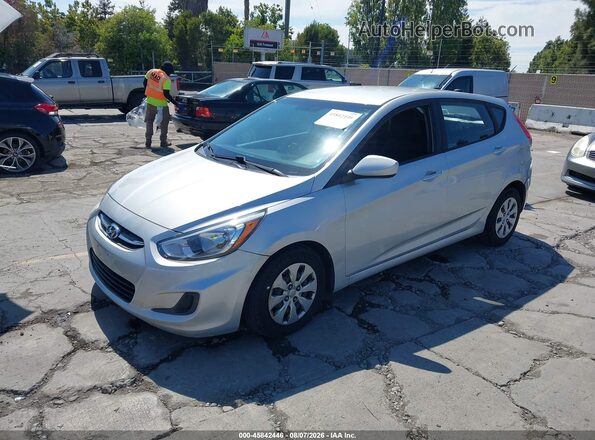 KMHCT5AE8GU281121 2016 HYUNDAI ACCENT Gray Передня ліва чверть