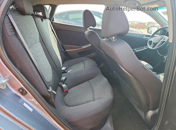 KMHCT5AE8GU281197 2016 HYUNDAI ACCENT Gray Հետևի նստատեղերի տեսք