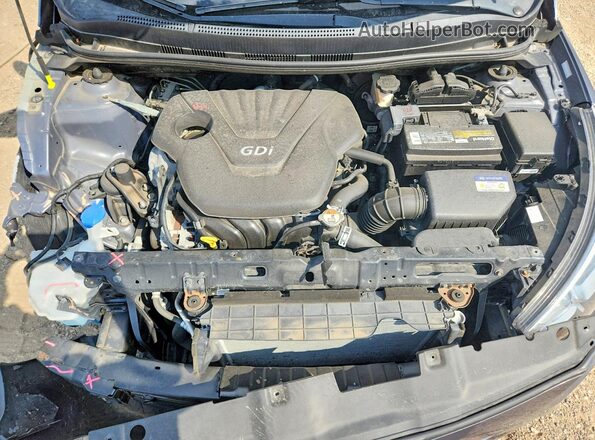 KMHCT5AE8GU281197 2016 HYUNDAI ACCENT Gray Սալոնի հետևի տեսք