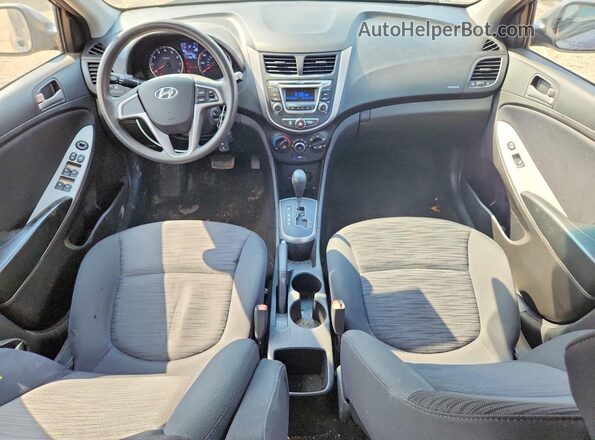 KMHCT5AE8GU281197 2016 HYUNDAI ACCENT Gray Առջևի վահանակի տեսք