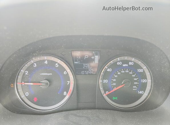 KMHCT5AE8HU334613 2017 HYUNDAI ACCENT Черный Вид щитка приборов