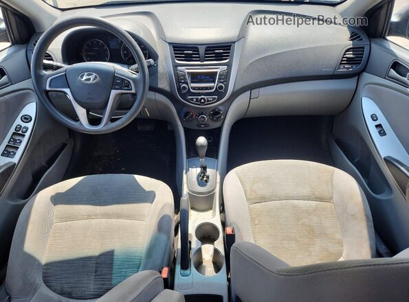 KMHCT5AE8HU334613 2017 HYUNDAI ACCENT Черный Вид панели приборов