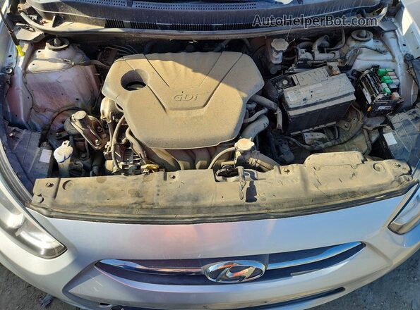 KMHCT5AE8HU336023 2017 HYUNDAI ACCENT Серебряный Вид задней части салона