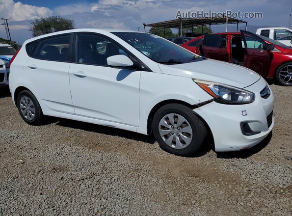 KMHCT5AE9GU255076 2016 HYUNDAI ACCENT White Передня права чверть