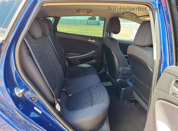 KMHCT5AE9GU278535 2016 HYUNDAI ACCENT Blue Հետևի նստատեղերի տեսք