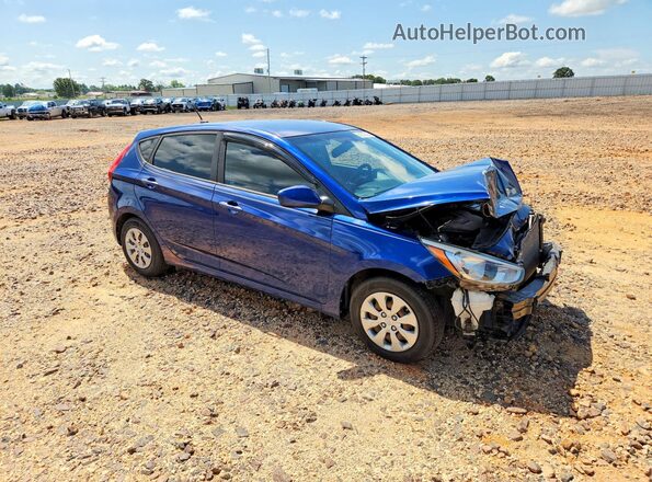 KMHCT5AE9GU278535 2016 HYUNDAI ACCENT Blue Առջևի աջ