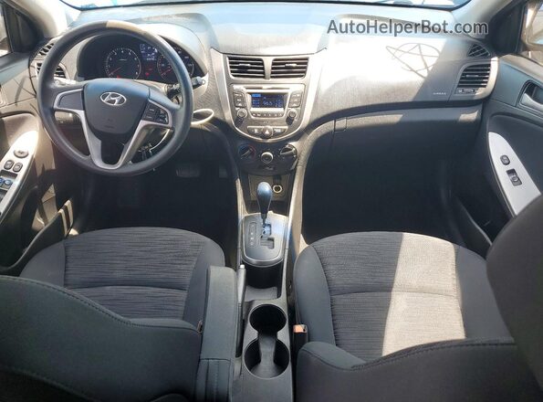 KMHCT5AE9GU278535 2016 HYUNDAI ACCENT Blue Առջևի վահանակի տեսք